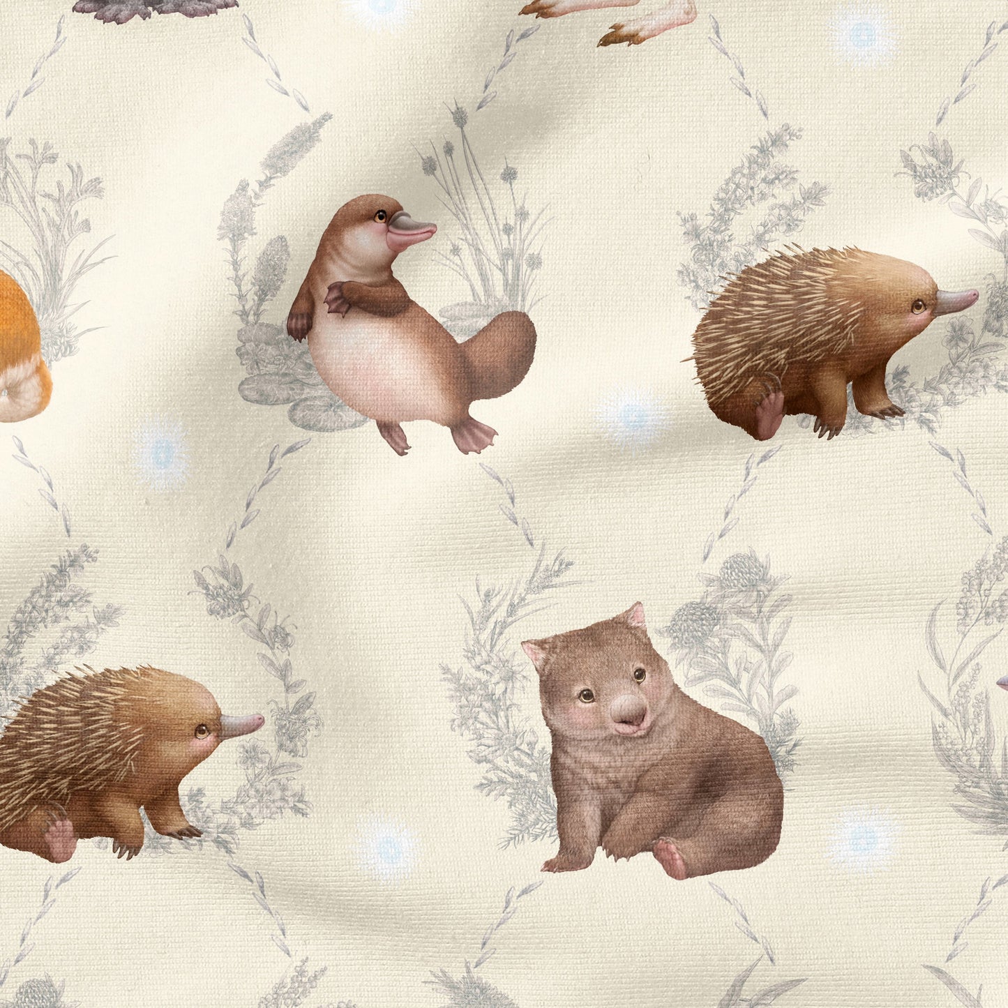 FINAL 1 METRE SALE Devonstone Litte Aussie Friend Range 100% Cotton