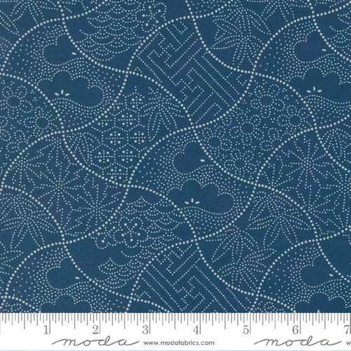 Moda Indigo Blooming 100% Cotton